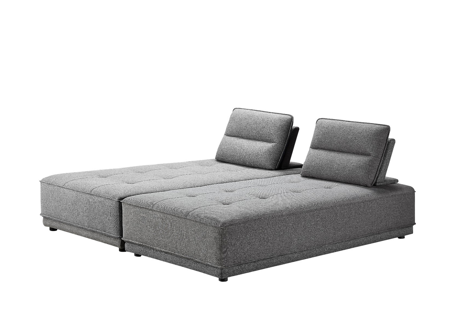 Glendale - Modern Grey Fabric Modular Sectional Sofa