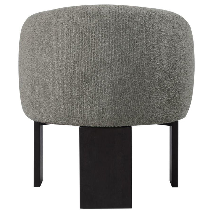 Valdez - Boucle Upholstered Barrel Back Accent Chair - Brown Accent Chair modern furniture Contempo Furniture