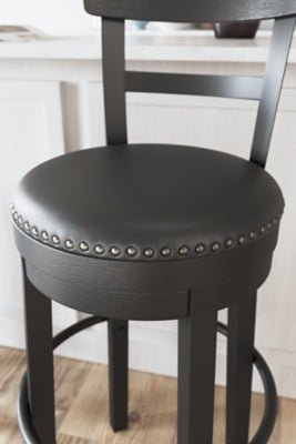 Valebeck Bar Height Bar Stool - Black Bar Height (28" - 30") modern furniture Contempo Furniture