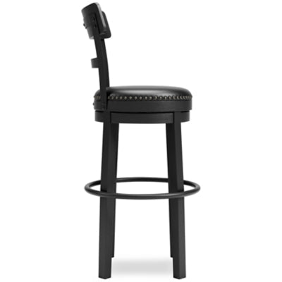 Valebeck Bar Height Bar Stool - Black Bar Height (28" - 30") modern furniture Contempo Furniture
