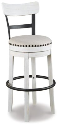 Valebeck Bar Height Bar Stool - White Bar Height (28" - 30") modern furniture Contempo Furniture
