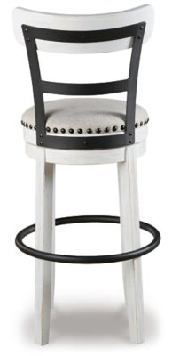 Valebeck Bar Height Bar Stool - White Bar Height (28" - 30") modern furniture Contempo Furniture