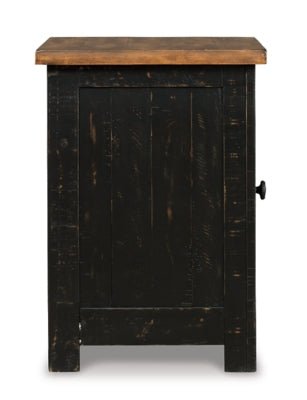 Valebeck Chairside End Table - Dark Brown Chair Side Table modern furniture Contempo Furniture