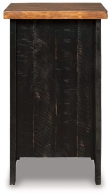 Valebeck Chairside End Table - Dark Brown Chair Side Table modern furniture Contempo Furniture