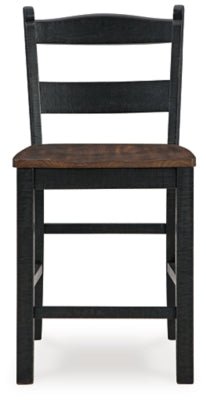 Valebeck Counter Height Barstool - Black Stool Set modern furniture Contempo Furniture