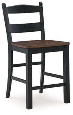 Valebeck Counter Height Barstool - Black Stool Set modern furniture Contempo Furniture