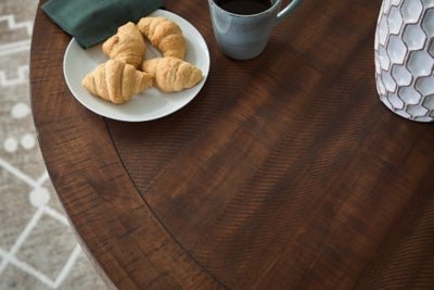 Valebeck Counter Height Dining Table - Dark Brown Counter Table modern furniture Contempo Furniture