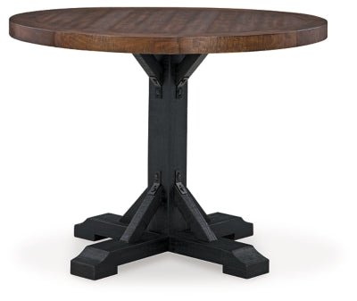 Valebeck Counter Height Dining Table - Dark Brown Counter Table modern furniture Contempo Furniture