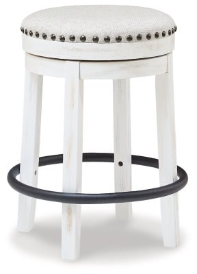 Valebeck Counter Height Stool - White Counter Height (24" - 27") modern furniture Contempo Furniture