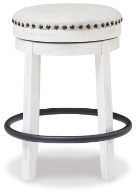 Valebeck Counter Height Stool - White Counter Height (24" - 27") modern furniture Contempo Furniture