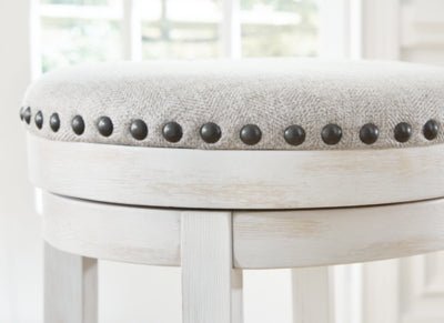 Valebeck Counter Height Stool - White Counter Height (24" - 27") modern furniture Contempo Furniture