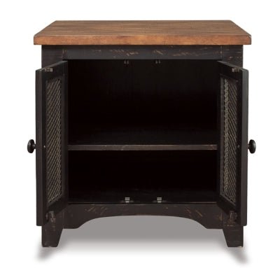 Valebeck End Table - Dark Brown End Table modern furniture Contempo Furniture