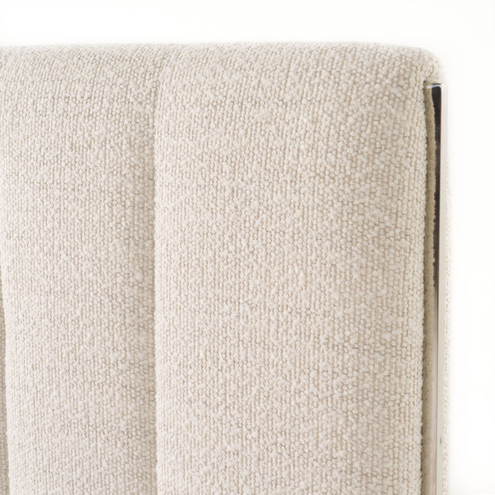 Valhalla - Contemporary White Fabric Bed