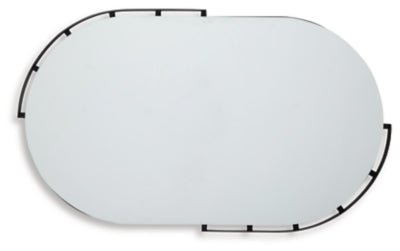 Valkings Accent Mirror - Black Accent Mirror modern furniture Contempo Furniture