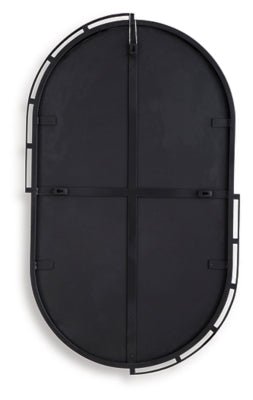 Valkings Accent Mirror - Black Accent Mirror modern furniture Contempo Furniture
