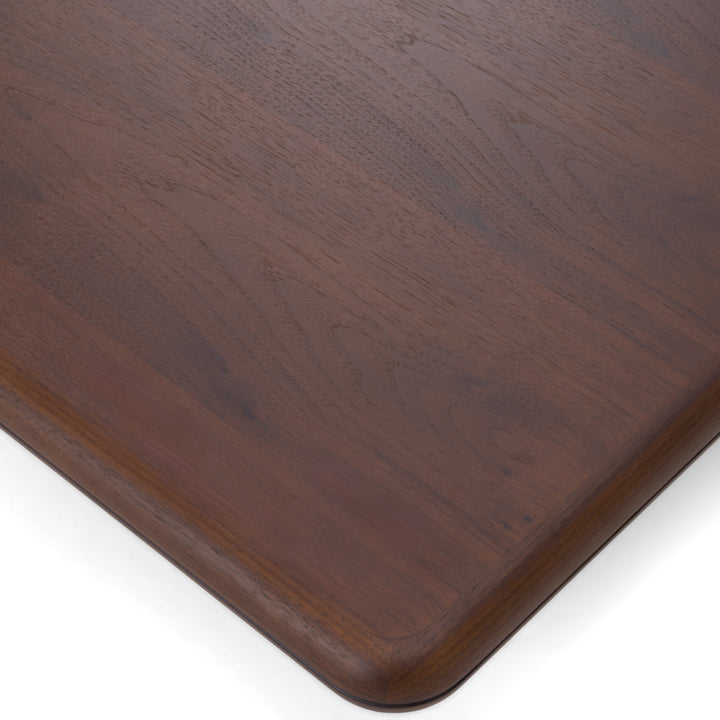 Valley - Modern Walnut + Titanium Low Coffee Table