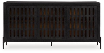 Vallisburg Accent Cabinet - Black Accent Cabinet modern furniture Contempo Furniture