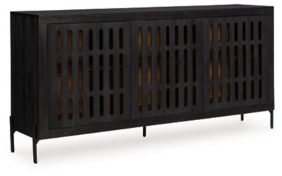 Vallisburg Accent Cabinet - Black Accent Cabinet modern furniture Contempo Furniture