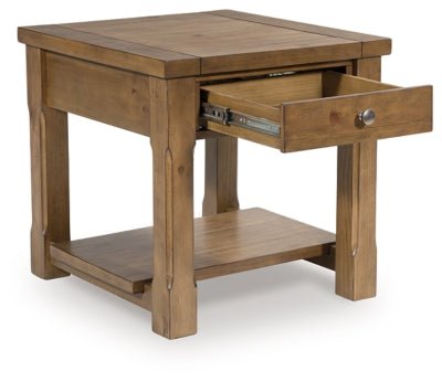 Vandenmore End Table - Light Brown End Table modern furniture Contempo Furniture