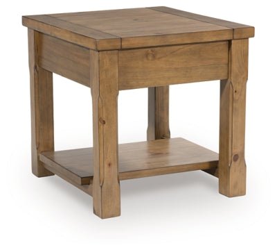 Vandenmore End Table - Light Brown End Table modern furniture Contempo Furniture