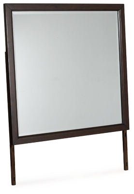 Vanmore Bedroom Mirror - Dark Brown Mirror modern furniture Contempo Furniture