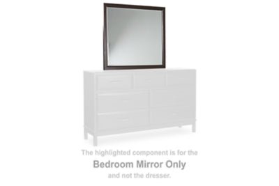 Vanmore Bedroom Mirror - Dark Brown Mirror modern furniture Contempo Furniture
