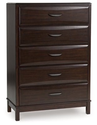 Vanmore Chest of Drawers - Dark Brown Accent Chest modern furniture Contempo Furniture