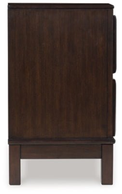 Vanmore Nightstand - Dark Brown Accent Nightstand modern furniture Contempo Furniture