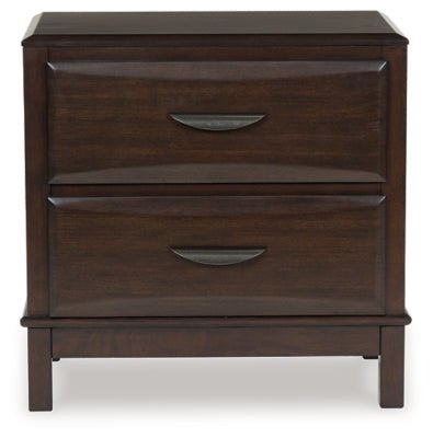Vanmore Nightstand - Dark Brown Accent Nightstand modern furniture Contempo Furniture