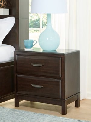 Vanmore Nightstand - Dark Brown Accent Nightstand modern furniture Contempo Furniture