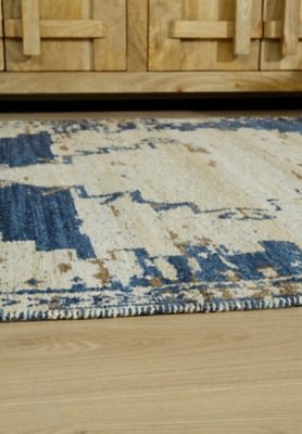 Varnler 8' x 10' Rug - Blue Area Rug modern furniture Contempo Furniture