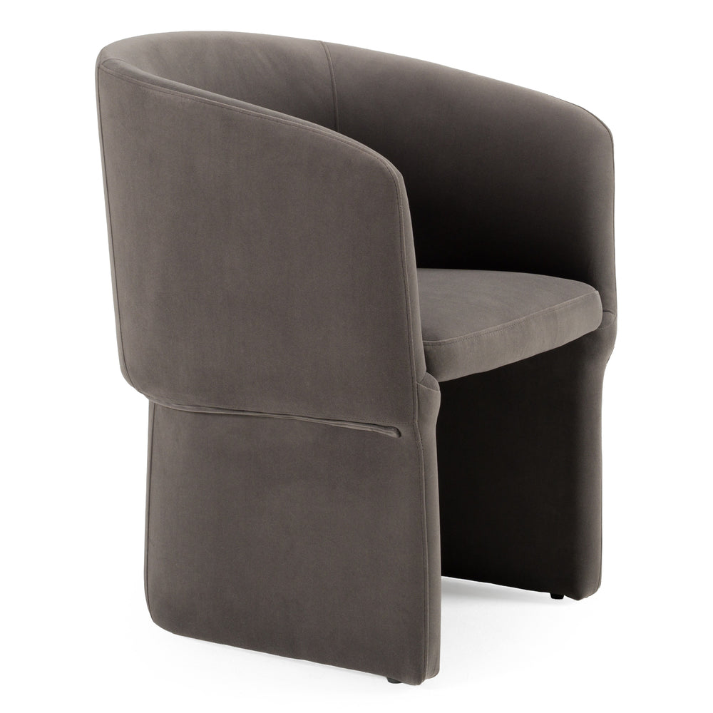 Vassar - Modern Grey Velvet Dining Chair