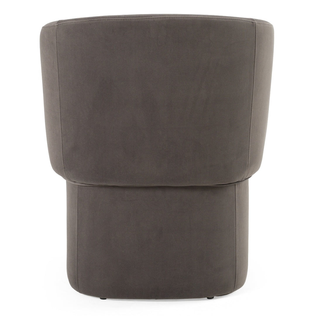 Vassar  Modern Grey Velvet Dining Chair