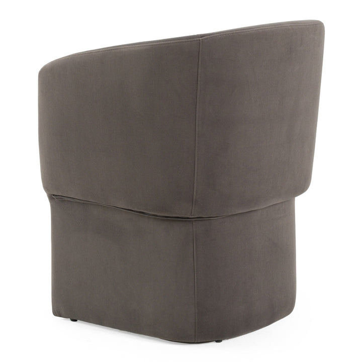 Vassar  Modern Grey Velvet Dining Chair