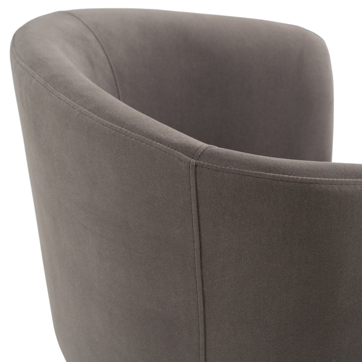 Vassar  Modern Grey Velvet Dining Chair