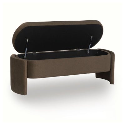 Vavuniya Storage Bench - Dark Brown Storage Bench modern furniture Contempo Furniture