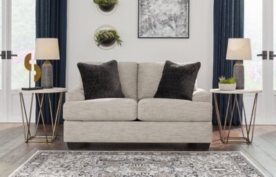 Vayda Loveseat - Pearl Silver Stationary Loveseat modern furniture Contempo Furniture