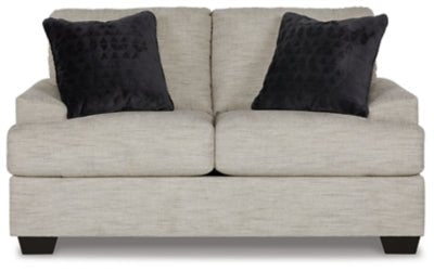 Vayda Loveseat - Pearl Silver Stationary Loveseat modern furniture Contempo Furniture