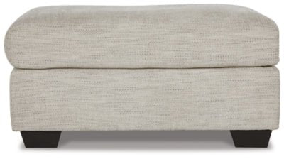 Vayda Ottoman - Pearl Silver Accent Ottoman modern furniture Contempo Furniture