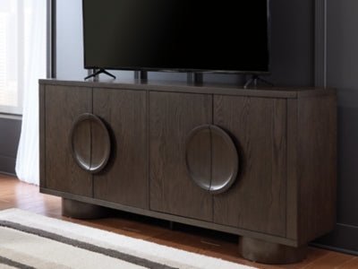 Veeda Accent Cabinet - Dark Brown Accent Cabinet modern furniture Contempo Furniture