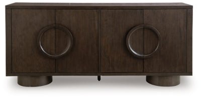 Veeda Accent Cabinet - Dark Brown Accent Cabinet modern furniture Contempo Furniture