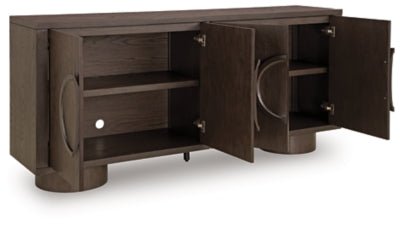 Veeda Accent Cabinet - Dark Brown Accent Cabinet modern furniture Contempo Furniture