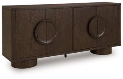 Veeda Accent Cabinet - Dark Brown Accent Cabinet modern furniture Contempo Furniture