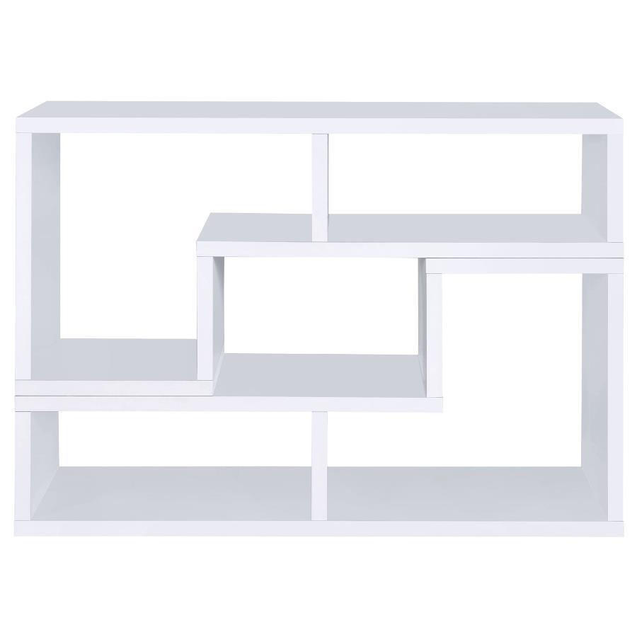 Velma - Multipurpose TV Stand And Bookshelf - White Standard Bookcase modern furniture Contempo Furniture