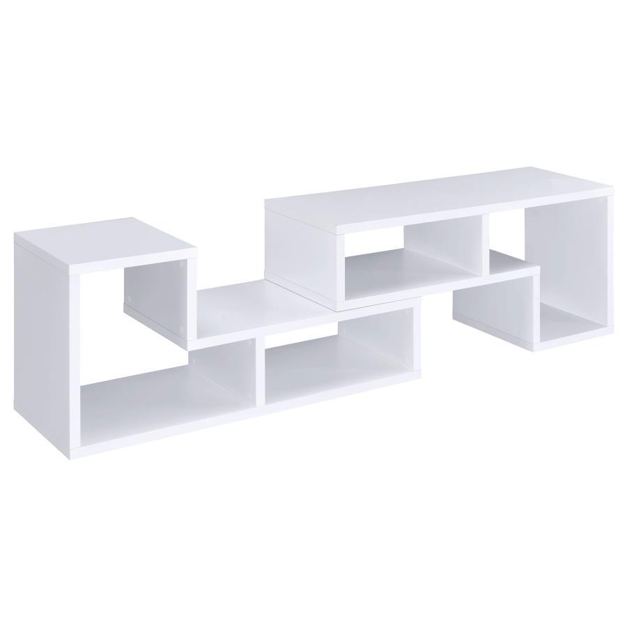 Velma - Multipurpose TV Stand And Bookshelf - White Standard Bookcase modern furniture Contempo Furniture