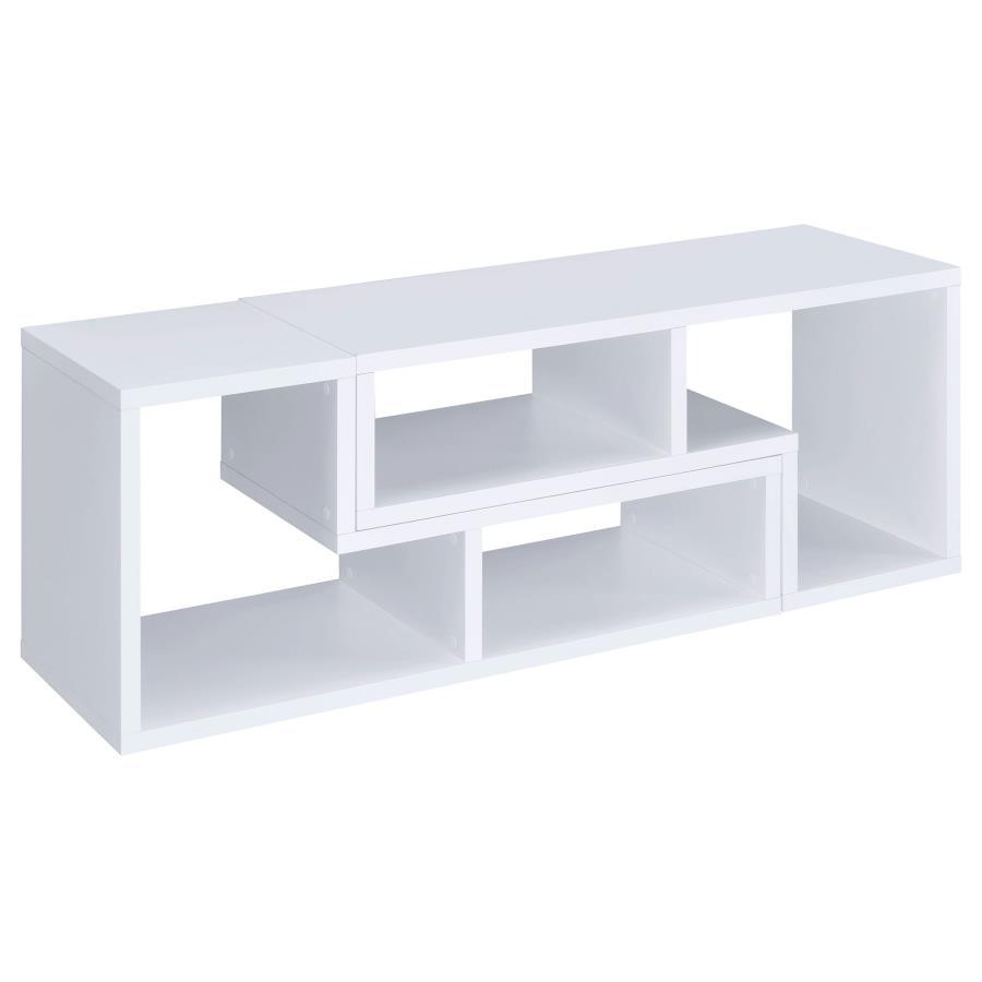 Velma - Multipurpose TV Stand And Bookshelf - White Standard Bookcase modern furniture Contempo Furniture