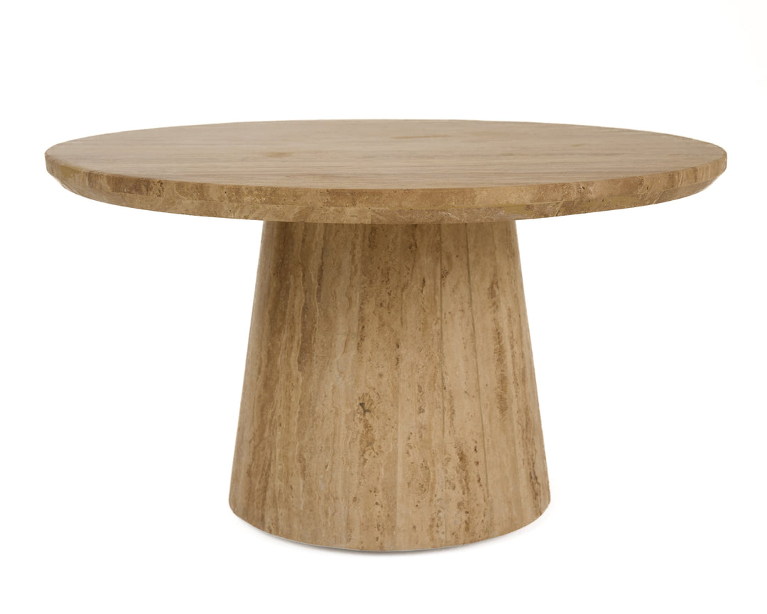 Velma - Modern Travertine Marble Coffee Table