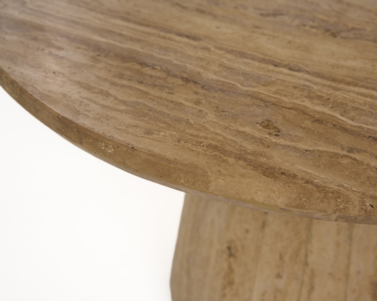 Velma - Modern Travertine Marble Coffee Table