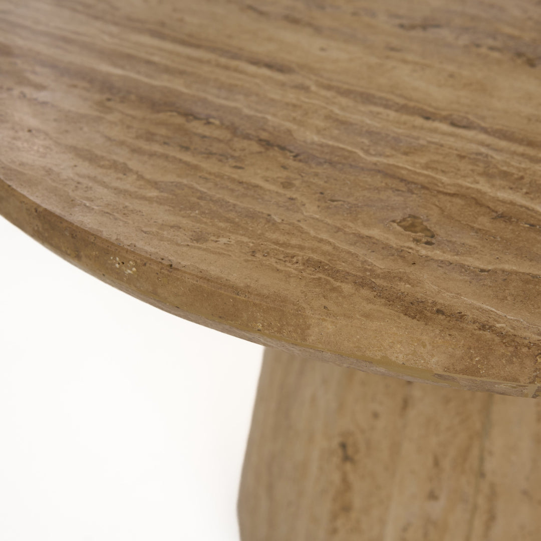 Velma - Modern Travertine Marble Coffee Table