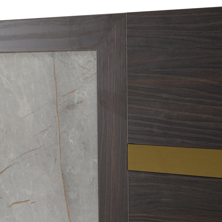 Velondra - Modern Eucalypto  Marble 4-Piece Bedroom Set